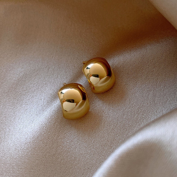 2020 Petite Gold Metal Stud Earrings