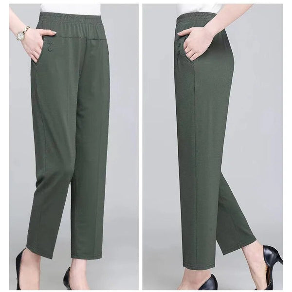 Middle Aged and Senior Flexible Casual Pants
