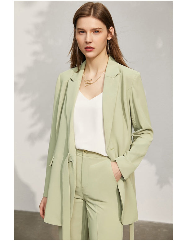 Business Chic Two-Piece Blazer and Pants Set