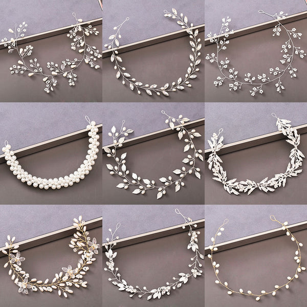Luxury Pearl and Rhinestone Hair Accessories for Wedding Party