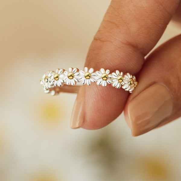 Vintage Daisy Flower Rings For Women