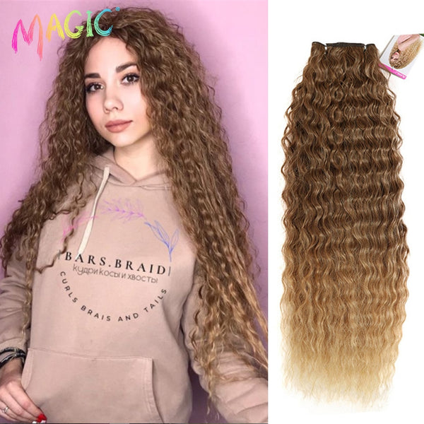 283032 High Quality Ombre Curly Synthetic Wave Hair