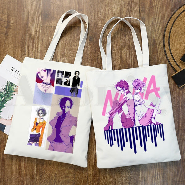 Anime Style Japanese Nana Canvas Tote Bags