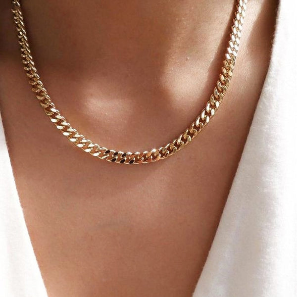 VNOX Stylish Gold Link Chain Necklace
